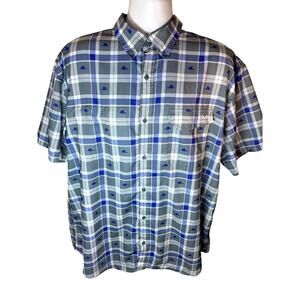 HUK Men's Tide Point Short Sleeve Shirt Performance Button Down 2xl